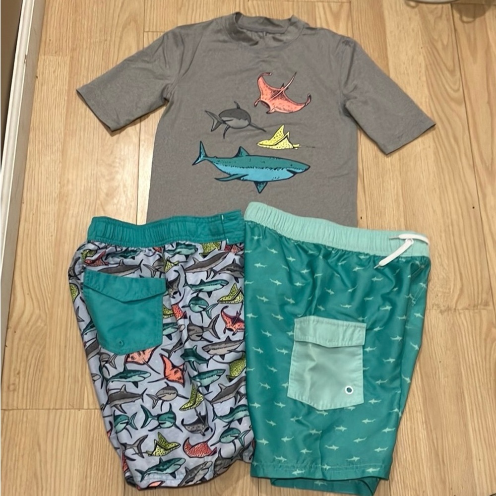 Cat & Jack Swim Set Shark theme